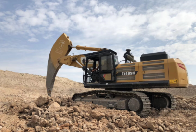 宁夏 三一485 道路基建 沉积砂砾岩